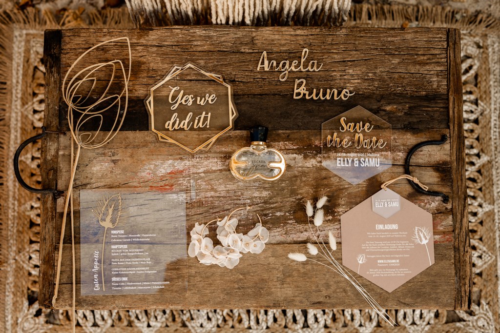 Boho Hochzeit Mallorca Hochzeitspapeterie