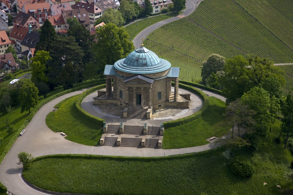 Luftaufnahme Grabkapelle Stuttgart